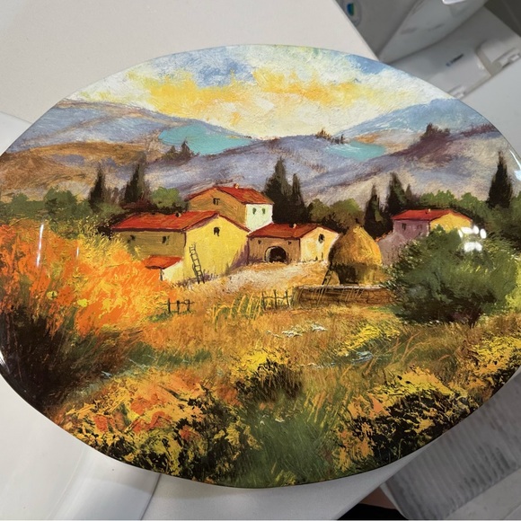 Ceramic Valori Home Serving Plate Made In Italy - Picture 11 of 12